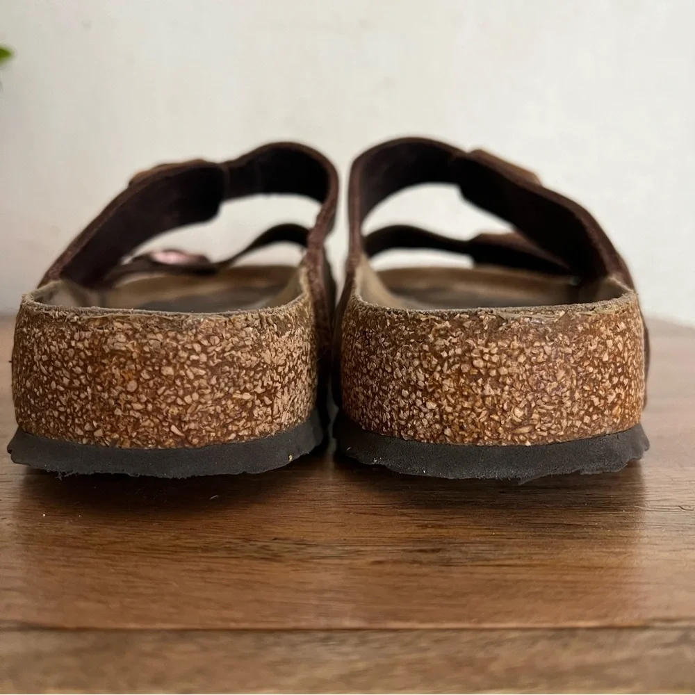 Birkenstock Arizona Brown Leather Sandals Size 13-13.5